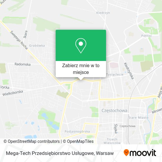 Mapa Mega-Tech Przedsiębiorstwo Usługowe