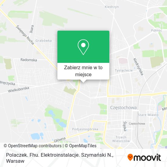 Mapa Polaczek. Fhu. Elektroinstalacje. Szymański N.