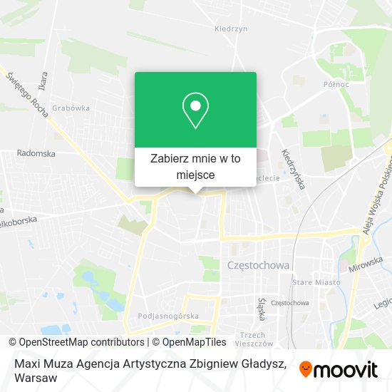 Mapa Maxi Muza Agencja Artystyczna Zbigniew Gładysz