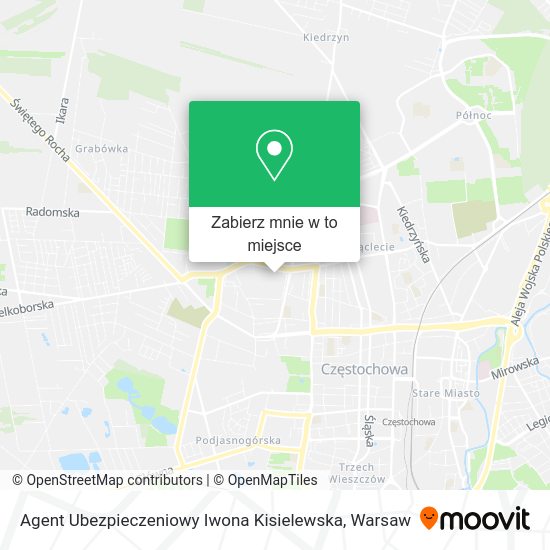 Mapa Agent Ubezpieczeniowy Iwona Kisielewska