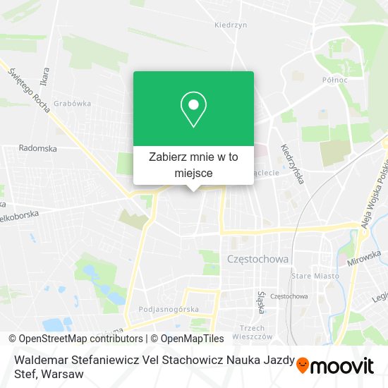 Mapa Waldemar Stefaniewicz Vel Stachowicz Nauka Jazdy Stef