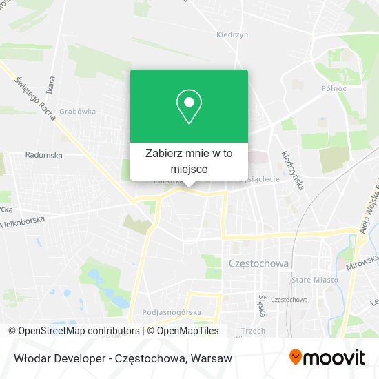 Mapa Włodar Developer - Częstochowa