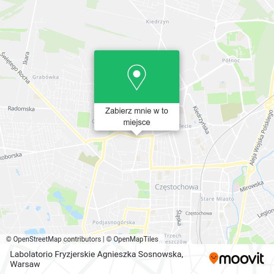 Mapa Labolatorio Fryzjerskie Agnieszka Sosnowska