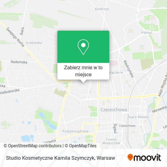 Mapa Studio Kosmetyczne Kamila Szymczyk