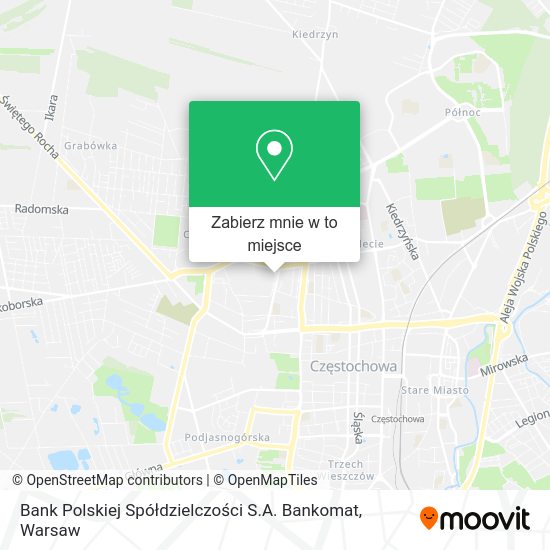 Mapa Bank Polskiej Spółdzielczości S.A. Bankomat