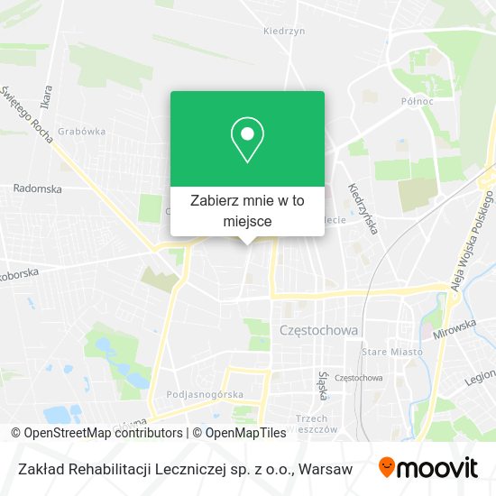 Mapa Zakład Rehabilitacji Leczniczej sp. z o.o.