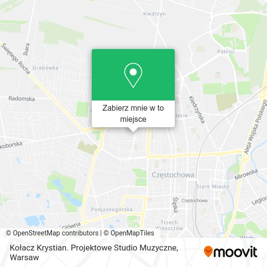 Mapa Kołacz Krystian. Projektowe Studio Muzyczne