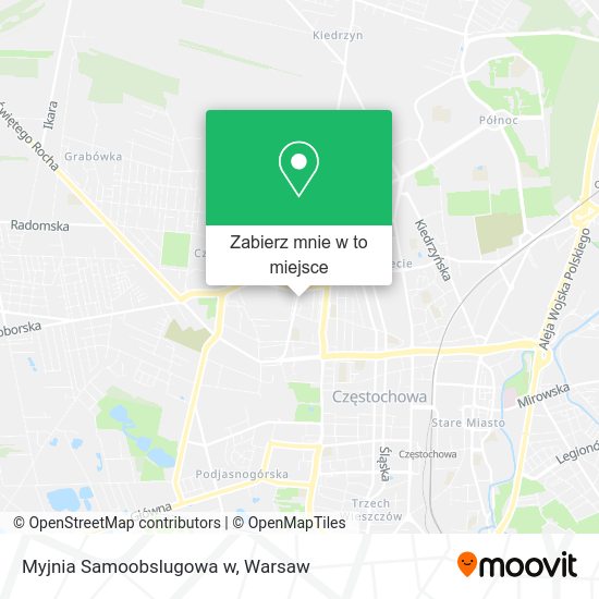 Mapa Myjnia Samoobslugowa w