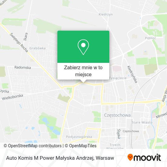 Mapa Auto Komis M Power Małyska Andrzej