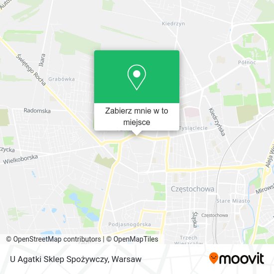 Mapa U Agatki Sklep Spożywczy