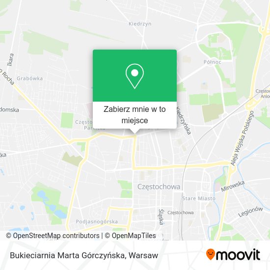 Mapa Bukieciarnia Marta Górczyńska