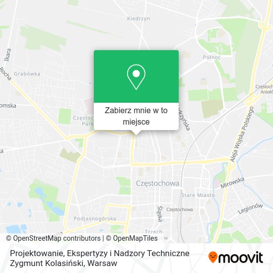 Mapa Projektowanie, Ekspertyzy i Nadzory Techniczne Zygmunt Kolasiński