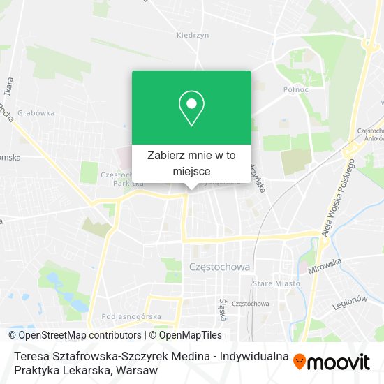 Mapa Teresa Sztafrowska-Szczyrek Medina - Indywidualna Praktyka Lekarska