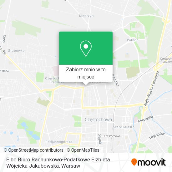 Mapa Elbo Biuro Rachunkowo-Podatkowe Elżbieta Wójcicka-Jakubowska