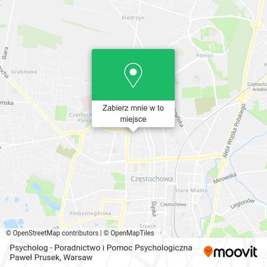 Mapa Psycholog - Poradnictwo i Pomoc Psychologiczna Paweł Prusek