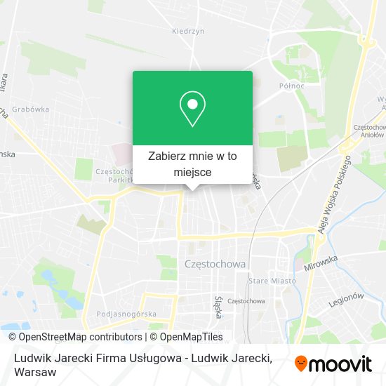 Mapa Ludwik Jarecki Firma Usługowa - Ludwik Jarecki