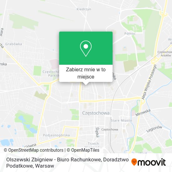 Mapa Olszewski Zbigniew - Biuro Rachunkowe, Doradztwo Podatkowe