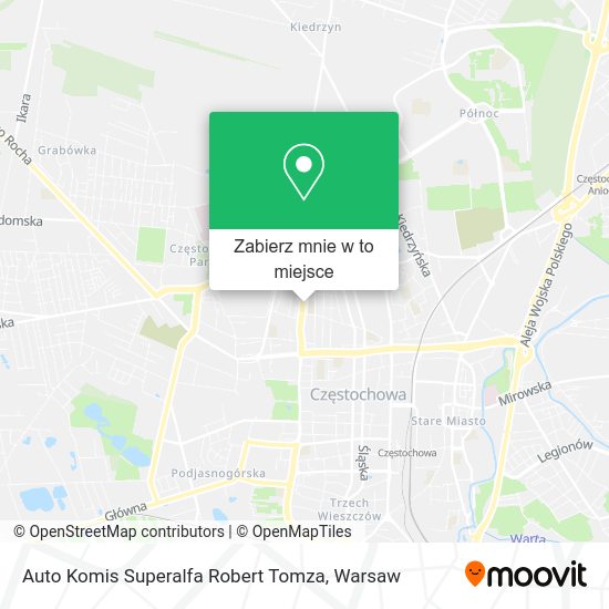 Mapa Auto Komis Superalfa Robert Tomza