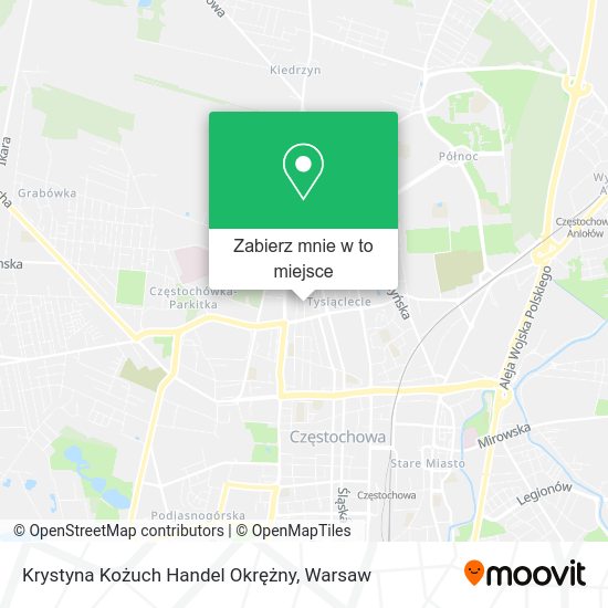 Mapa Krystyna Kożuch Handel Okrężny