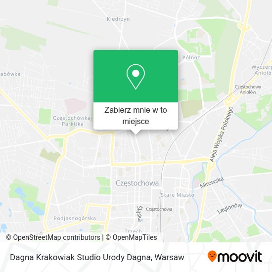 Mapa Dagna Krakowiak Studio Urody Dagna