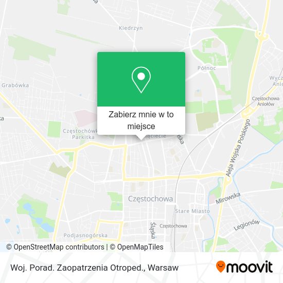 Mapa Woj. Porad. Zaopatrzenia Otroped.