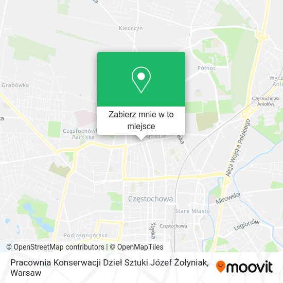 Mapa Pracownia Konserwacji Dzieł Sztuki Józef Żołyniak