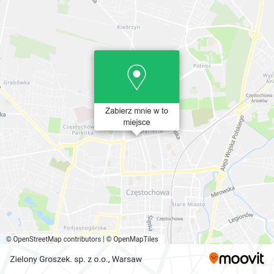 Mapa Zielony Groszek. sp. z o.o.