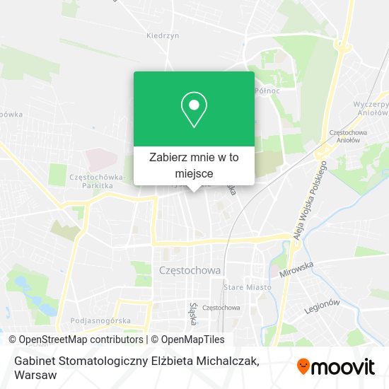 Mapa Gabinet Stomatologiczny Elżbieta Michalczak