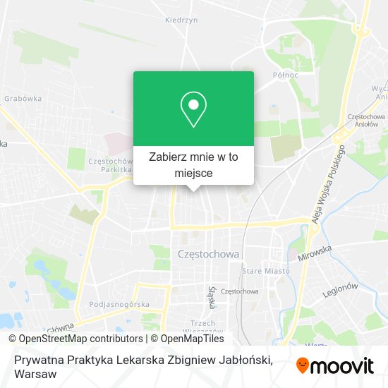 Mapa Prywatna Praktyka Lekarska Zbigniew Jabłoński