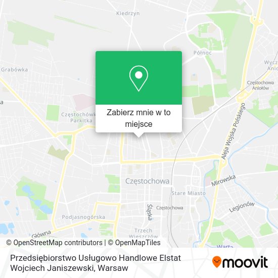 Mapa Przedsiębiorstwo Usługowo Handlowe Elstat Wojciech Janiszewski