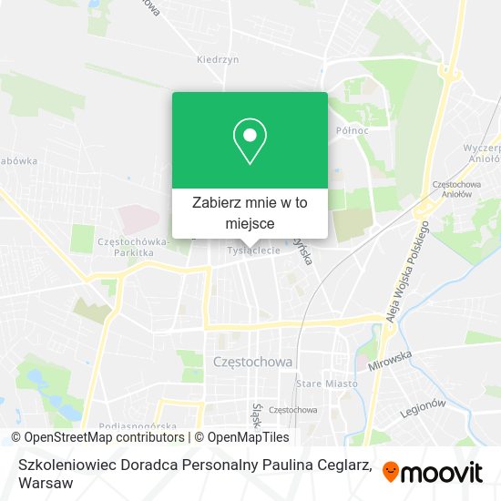 Mapa Szkoleniowiec Doradca Personalny Paulina Ceglarz