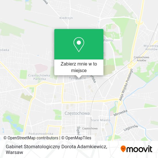 Mapa Gabinet Stomatologiczny Dorota Adamkiewicz