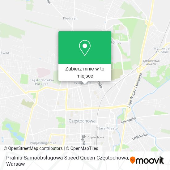 Mapa Pralnia Samoobsługowa Speed Queen Częstochowa