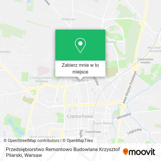 Mapa Przedsiębiorstwo Remontowo Budowlane Krzysztof Pilarski