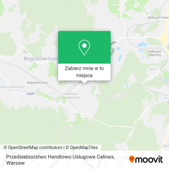 Mapa Przedsiebiorstwo Handlowo Uslugowe Celinex