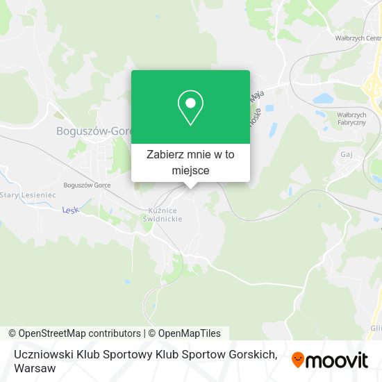 Mapa Uczniowski Klub Sportowy Klub Sportow Gorskich