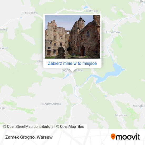 Mapa Zamek Grogno