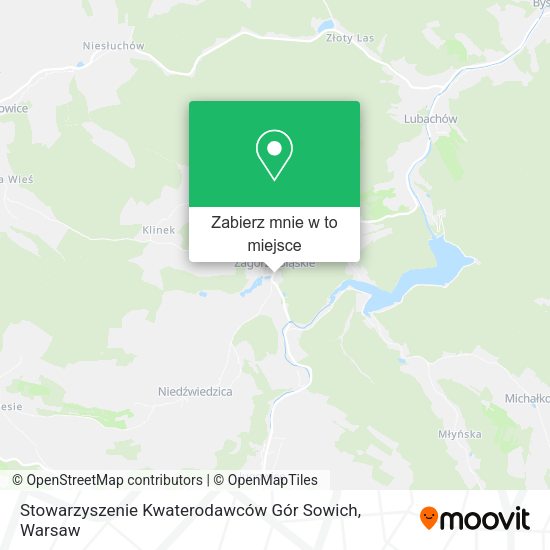 Mapa Stowarzyszenie Kwaterodawców Gór Sowich