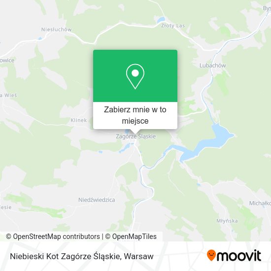 Mapa Niebieski Kot Zagórze Śląskie