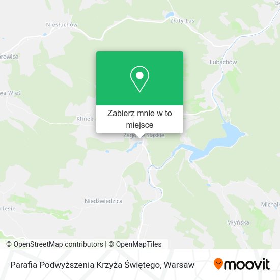 Mapa Parafia Podwyższenia Krzyża Świętego