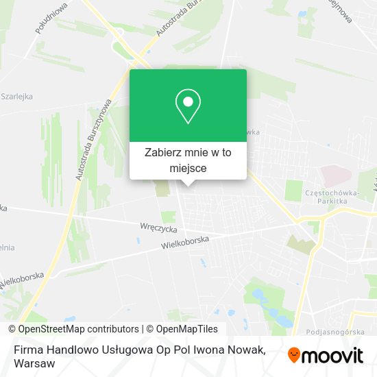 Mapa Firma Handlowo Usługowa Op Pol Iwona Nowak