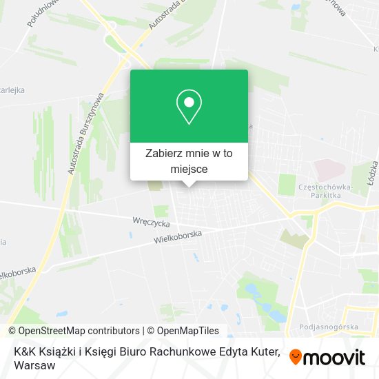 Mapa K&K Książki i Księgi Biuro Rachunkowe Edyta Kuter