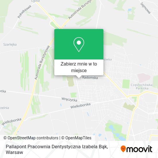 Mapa Pallapont Pracownia Dentystyczna Izabela Bąk