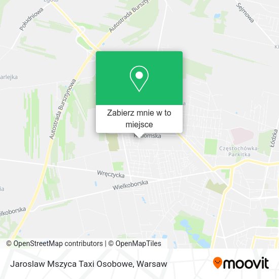 Mapa Jaroslaw Mszyca Taxi Osobowe