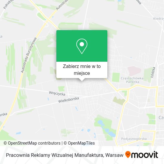 Mapa Pracownia Reklamy Wizualnej Manufaktura