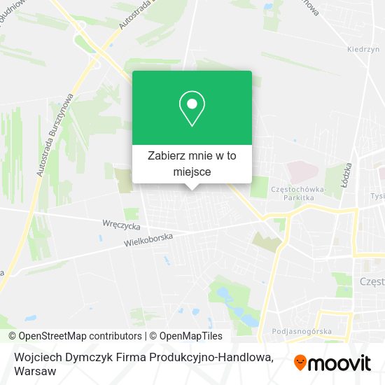 Mapa Wojciech Dymczyk Firma Produkcyjno-Handlowa