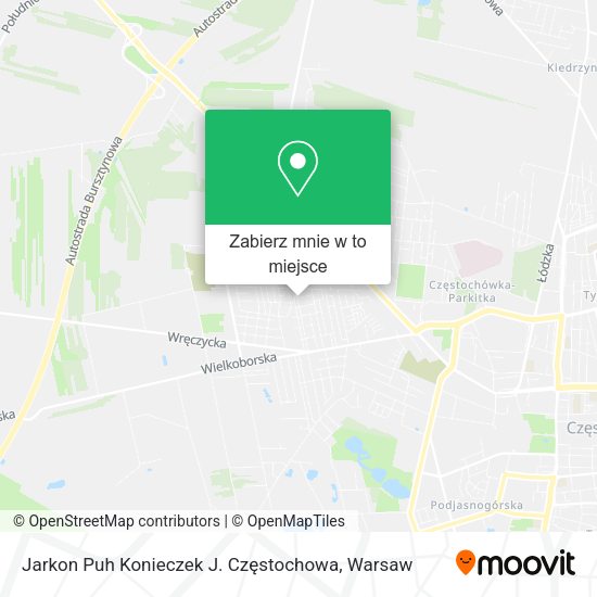 Mapa Jarkon Puh Konieczek J. Częstochowa