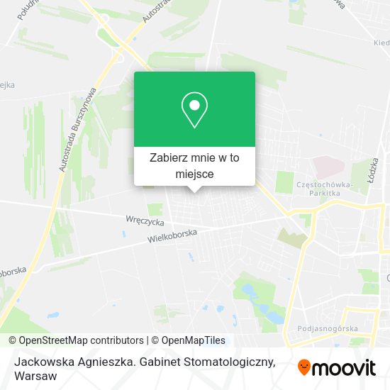 Mapa Jackowska Agnieszka. Gabinet Stomatologiczny