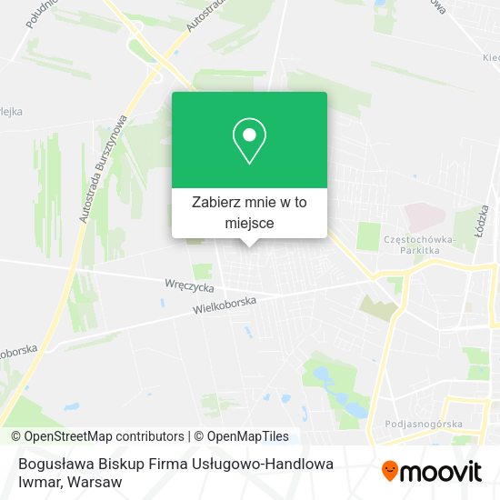 Mapa Bogusława Biskup Firma Usługowo-Handlowa Iwmar