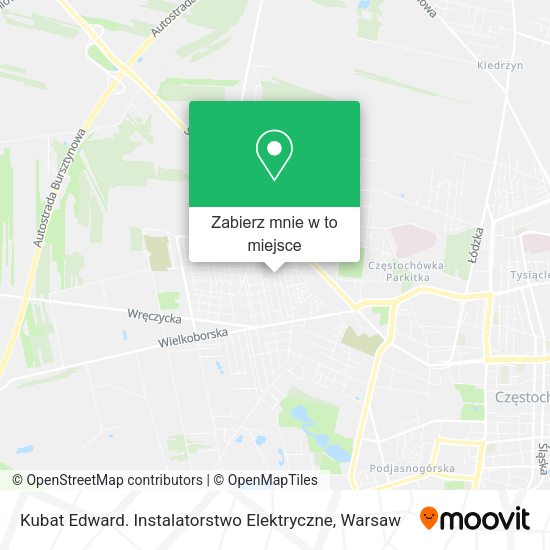 Mapa Kubat Edward. Instalatorstwo Elektryczne